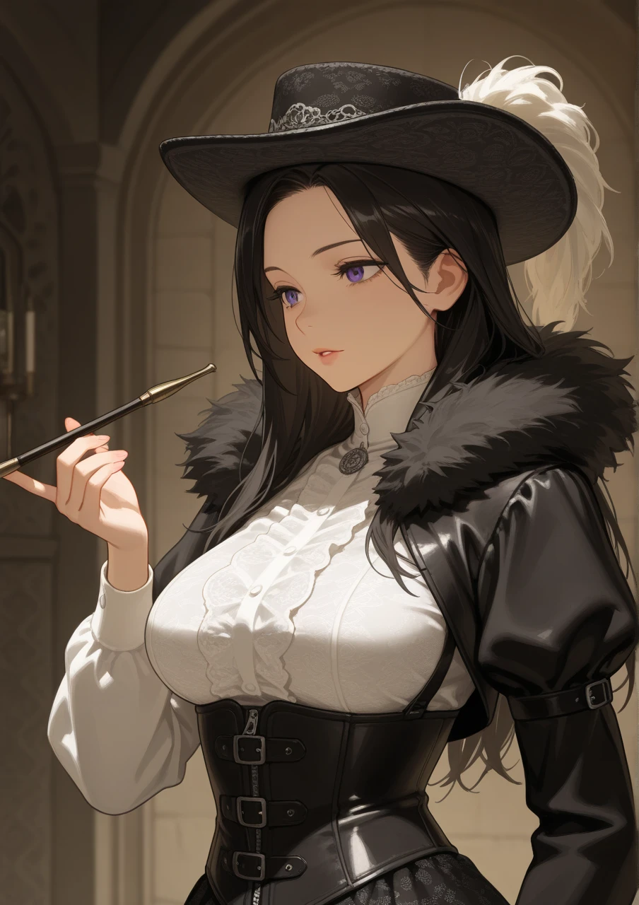 all the intricate details: "(16 years old, White steampunk victorian short dress and top hat, firm chest, medium breasts, sexy woman, natural side lighting, high contrast, canon eos camera, 50mm professional lens)"