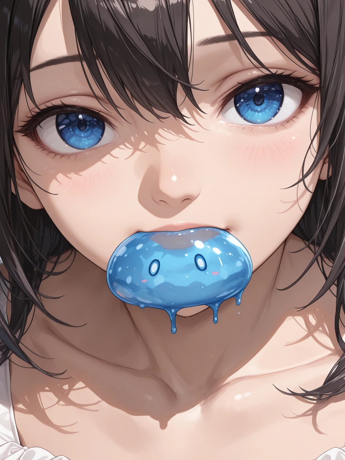 6 year old Japanese girl naked,Swing,Cum in mouth,Vaginal ,Close-up excited ahegao face'Eyes wearing silver-white mirrored lens sunglasses、I looked at the world reflected in the lenses of my sunglasses..(Side Pony,Colorful Hair),
