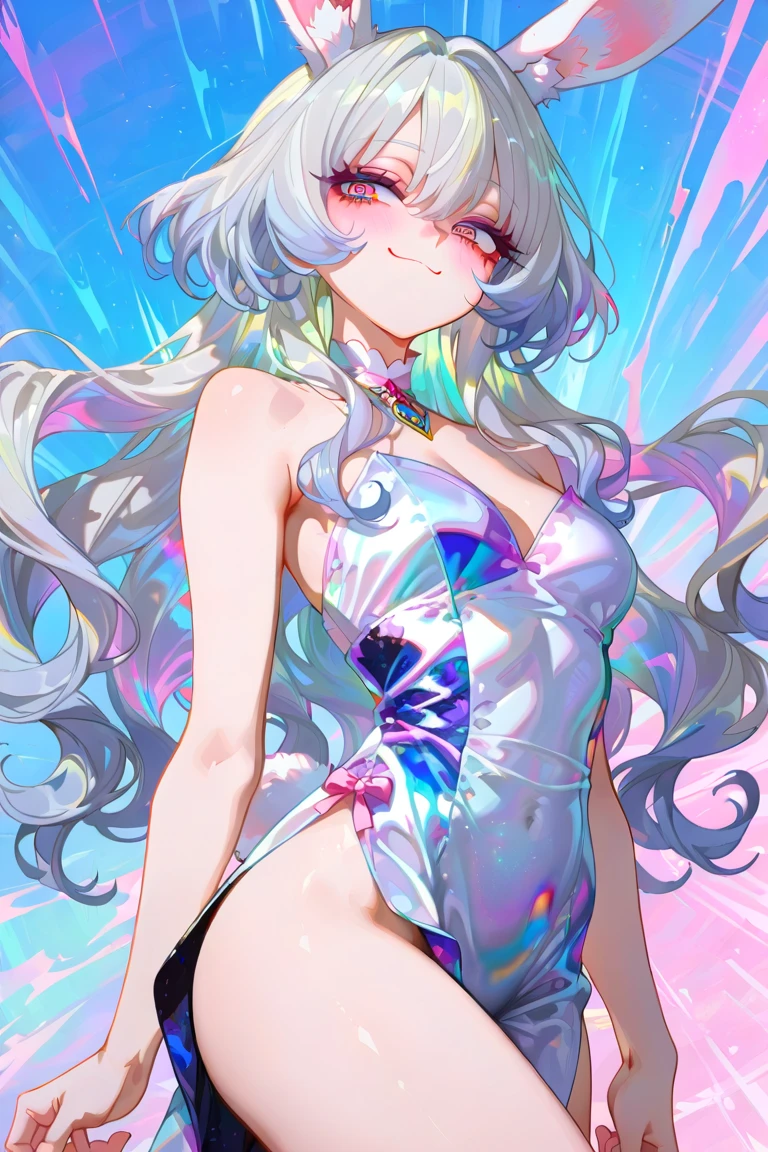 (masterpiece), (best quality), (official art, extremely detailed CG unity 8k wallpaper), (highly detailed), ((absurdres)), 1girl, mid shot, (exquisite facial features),(serafuku:1.3) ((sfw)),((clear hands)), ((white thighhighs without shoes)),aqua eyes, color contact lenses, stars in the eyes, (((colorful bubble))), colourful glass, (album cover)
