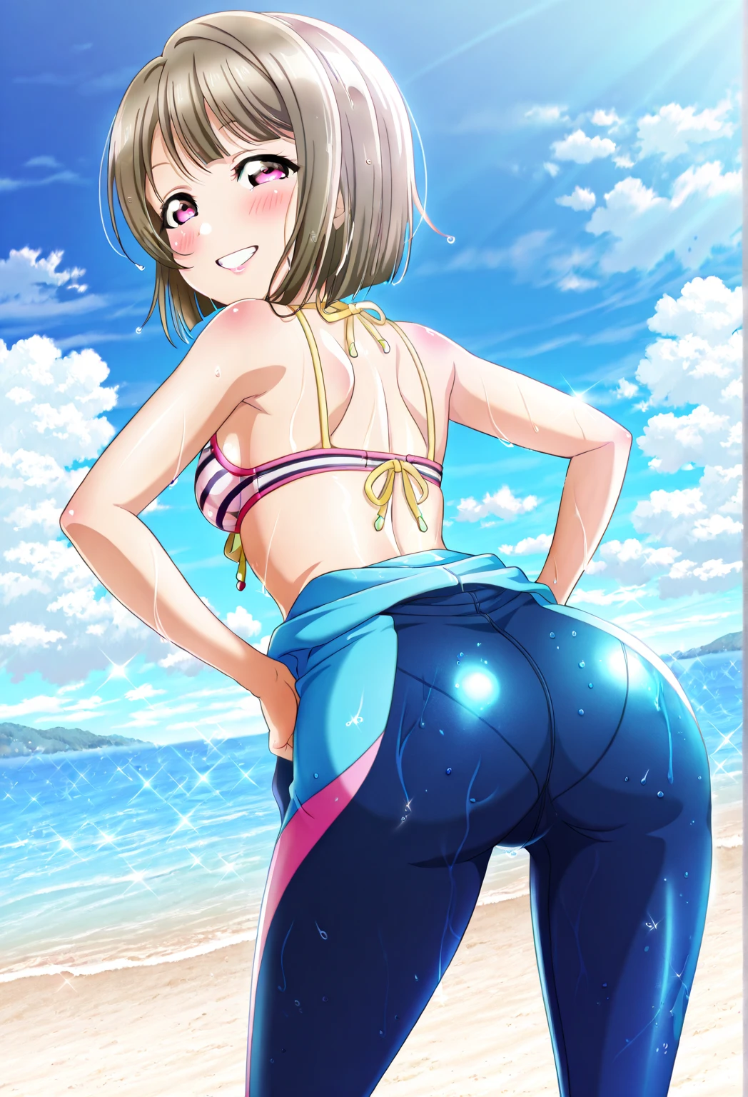 School Swimsuit Butt