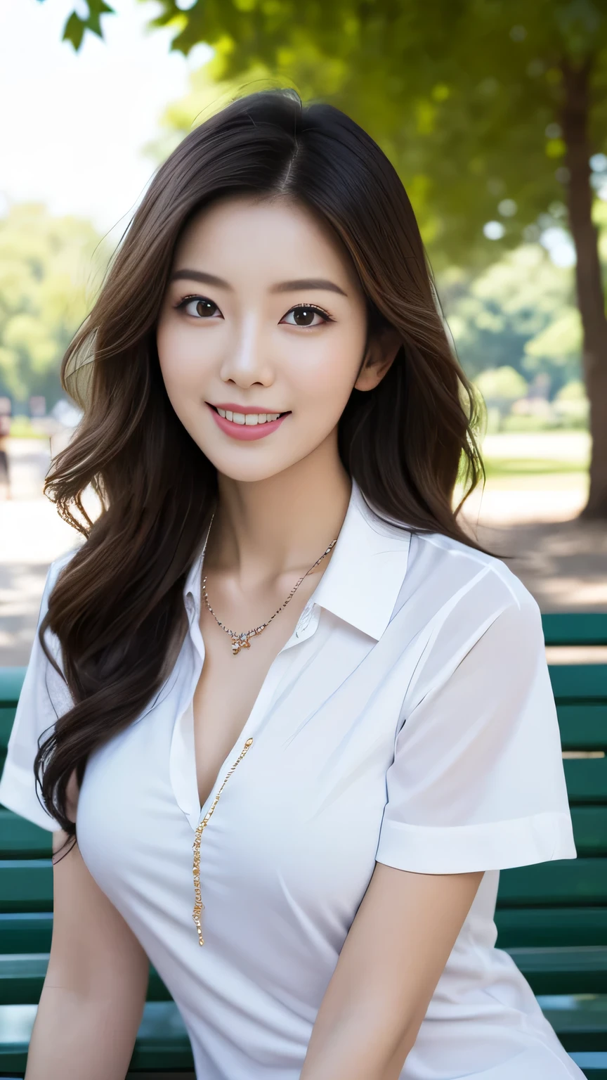 white blouse,upper body,long hair