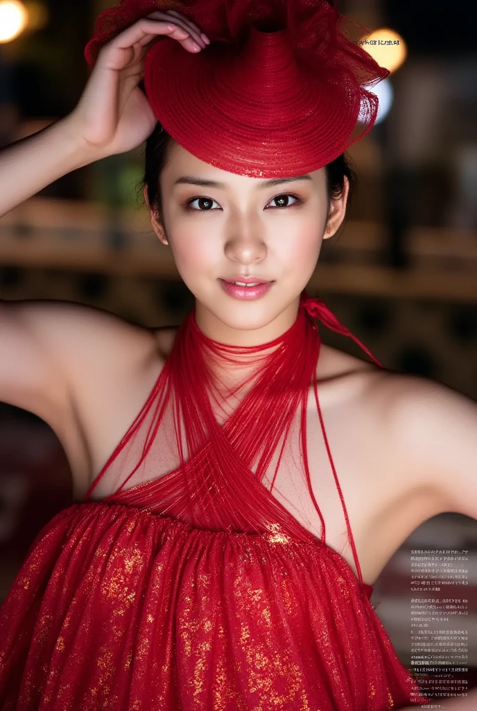 ​masterpiece, top-quality, full bodyesbian, Middle-aged woman:1.5, bangss, Black choker, A dark-haired, red blush, A bracelet, breastsout, a choker, 鎖骨, cowboy  shot, ear piercings, eyebrows visible through hair, gradation hair, Grinning, gals, jewely, A MILF, length hair, looking at the viewers, piercings, red eyes, the ring, a smile, 独奏, a street, Skysky, cherry trees, flower petals,diagrams, (Adult Video Package:1.3), Fashionable, femele, with a vibrant, Lace panties, Lace Bra, the pose, the front, Colorful, Dynamic, Background with, element, self-assured, expresive, ngel, statement, accessorized, An majestic, coil, surroundings, touch, The scene, Texto, covers, It's bold, captures the attention, titles, stylish, font, It's catchy, headline, The large, Impressive, moderno, Trendy, focus, lo fashion,