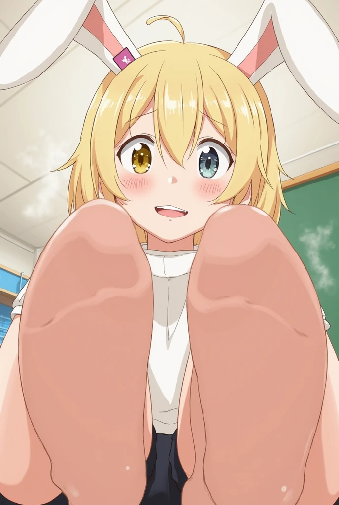 from front,focus on panties,fine underwear,black panty,flat chest
,BREAK,
hinata yume, blonde hair, red skirt, ,{{{gym uniform:2.0}}}, gym shirts, white t-shirts,white loose socks from front,
,BREAK,
{{{shaded face}}}, naughty smile, mock, smile big, happy smile, open mouth, looking down at viewer, masterpiece,absurderes, beautiful detailed face
,BREAK,
,Squat,looking down at viewer,Squatting,
((masutepiece,hight resolution)), masutepiece, Best Quality, , absurderes, Perfect Skin, Detailed skin texture, ultra-detailliert, 8K, Intricate details, beautifull detailed face,hight resolution, 1girl ,from front.
indoors,locker room
