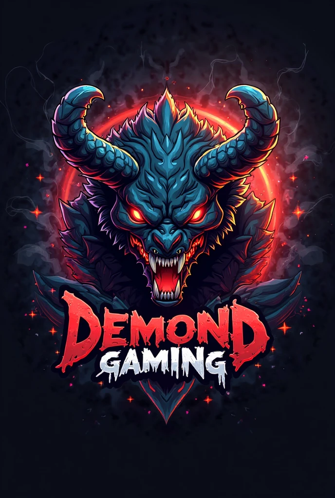 Blue dragon competitive gamer logo 
