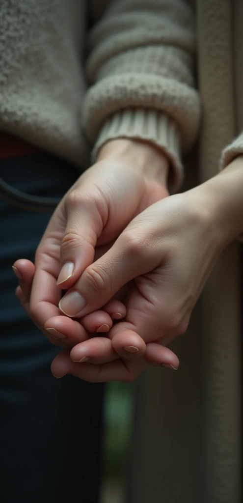 Or let go of your hand or on your side 