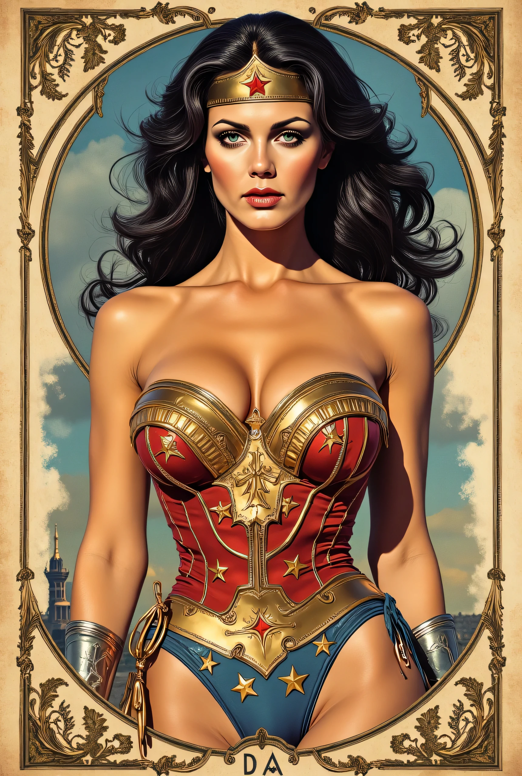 ( BEST ILLUSTRATION:1.2), ( Masterpiece:1.2 ), ( super detailed ), 8,000, 16K, wallpaper,( Fantasy:2.0) ,Wonder Woman, Almost naked , Graphic novels,MTG Style ,( Screen designed for Tarot theme ),(Draw a Tarotel-style border around the screen),(( Reserved space at the bottom of the screen )),((Write on space " ")),(emoticons in accordance with the erotic theme of the 1974 film Emmanuelle),(The pose of the 1974 film Emmanuelle Sexual theme),(Motion 1974 film Emmanuelle's erotic theme),colorful illustration on parchment. Upper body close-up photo of Wonder Woman, The lingerie set was designed to be both provocative and alluring, with the sheer fabric and intricate lace details drawing attention to her curves in a way that was both seductive and daring. The thong was so small that it seemed to be barely holding on, adding to the overall sense of daring and seduction,(((lynda-carter-ww-costume))), (((Marian Rivera))), (((Tall, thin and beautiful))),(((shame))),1girl,solo,medium breasts,(((Sexy and charming beauty))),((28 years old)),((black long wavy hair)),(((Enchanting Movement))),Glowing eyes, (ergonomics),
An ultra close-up portrait of a beautiful woman mid-orgasm, eyes rolled back, mouth open and dripping saliva, tears streaming down her cheeks, face flushed red, glistening with sweat, wearing golden rope bondage across her chest and shoulders, breasts tightly bound and rising into the frame, emotional expression of overstimulation and euphoria, warm soft light from the side, photorealistic skin texture, cinematic erotic mood, high detail on facial pores and liquid highlights.
((posture of surrender)),(Seductive expression),
(((naked))),4k, 8k, Seductive face,gazing into the camera. There is only one woman on the screen,