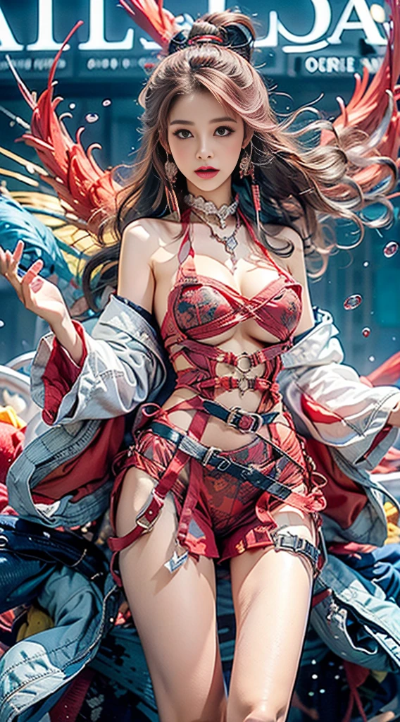 official art, unity 8k wallpaper, ultra detailed, beautiful and aesthetic, beautiful, masterpiece, best quality, (zentangle, mandala, tangle, entangle), (ecstasy of flower:1.2), dynamic angle, cowboyshot, the most beautiful form of chaos, elegant, a brutalist designed, vivid colours, romanticism, atmospheric