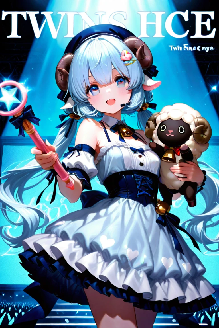 A cute little guy wearing a rabbit costume、fluffy、Loose、pastel colour、Highest quality、Masterpiece、Milky white hair color、kawaii tech,