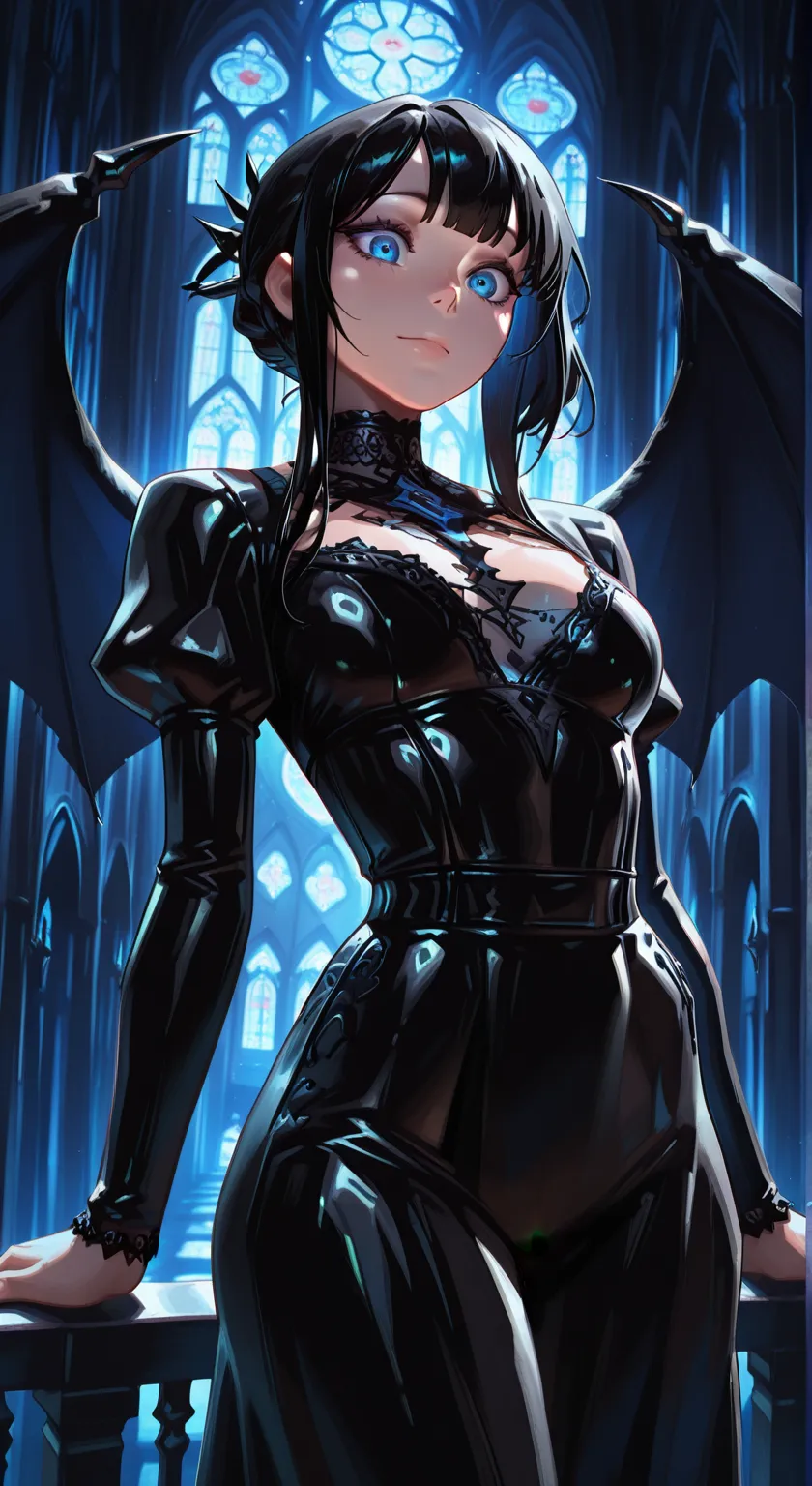 2b, long_sleeves, gloves, dress, cleavage,black_gloves, puffy_sleeves, black_thighhighs, mole, black_dress, clothing_cutout, cleavage_cutout, black_hairband, juliet_sleeves, mole_under_mouth, blindfold, vambraces, covered_eyes, black_blindfold,anime,short_hair,angry
