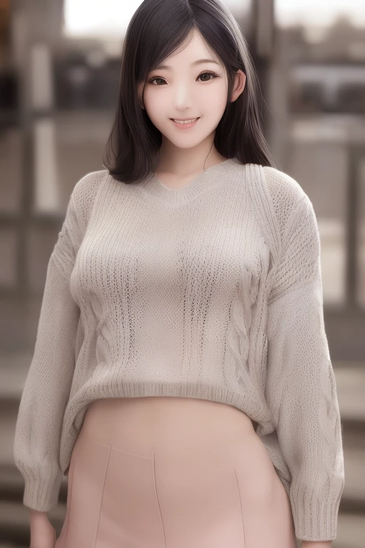 ((masterpiece, highest quality, Super detailed, Ultra-high resolution, Realistic, Cinematic)), ((Attractive Korean women, thick)), (Surrealism), (Medium Shot, from the front:1.4), Perfect body, Sexy Body, Perfect Face, Perfect hands, Fine hand, Delicate face, (bursting breasts), Long, round legs, (Wide Hips), (Long and colorful hair, Straight hair:1.3), (Wearing a high-necked sweater:1.5), (Wearing tight panties), (Sensual pose), (Gradient Background:1.3), Brown eyes, Detailed pupil, Bright red lips, Blushing, Slightly parted lips