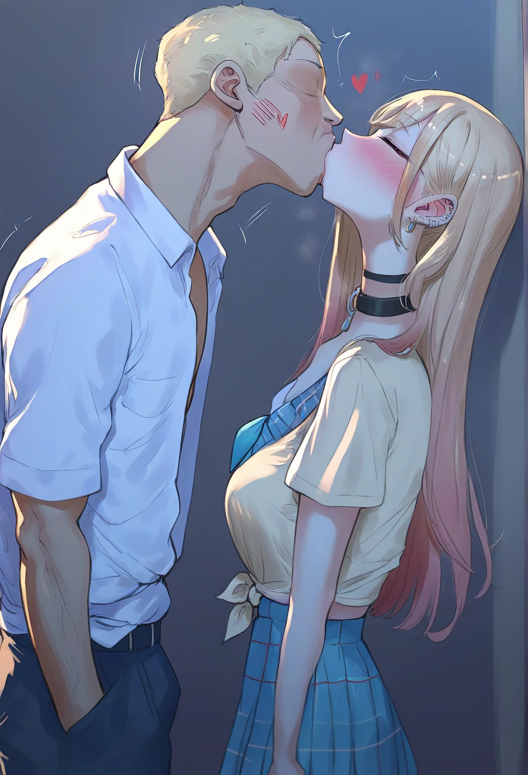 ((young 2girl ,short stature,gyaru)) ,flat chest, see-through tight dress,dirty,torn wear,slam street,black messy long hair,shy, sexual ecstasy, blush,nsfw,handjob