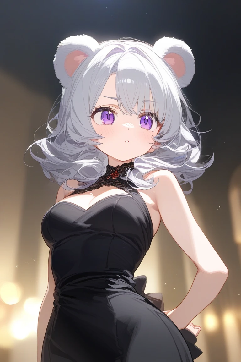 1girl, short white hair,wearing a black suit for a girl that fits,city,absurdres,high res,ultrasharp,8K, masterpiece,looking at viewer,closeup, smiling cheerful, has cute canine teeth, pink eyes, cat ears, selfie poses
