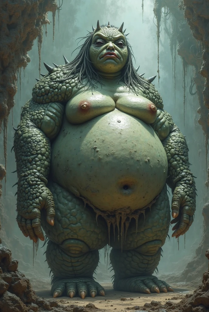 RULE_OF_THIRDS, beautiful Frank Frazetta painting of a SSBBW supermodel elven goddess in lingerie, thicc, she has a jiggly fat colossal belly, small navel, oppai proportions, wet sexy skin, long flowing hair, long elf ears, dynamic lighting, wallpaper, heavy detailed, thick obese SSBBW body, powerful and huge, extremely plump, hyperrealistic full figure, beautiful  obese SSBBW legs, beautiful Morbidly obese SSBBW hands, beautiful obese SSBBW feet, beautiful sunset, enchanted forest, perfect face, mesmerizing hazel eyes, she is so stuffed and obese she is about to burst, 