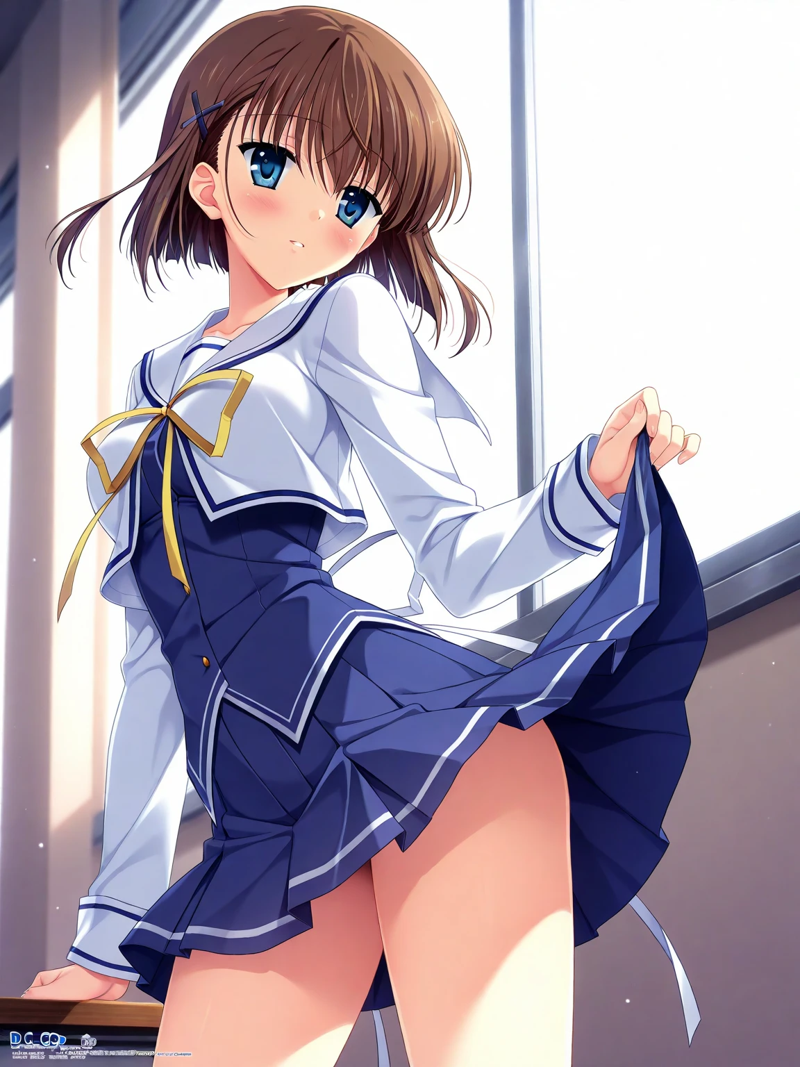 kuroda kazuya, score_7_up, source_anime, very aesthetic, absurdres, rating explicit, 1girl, solo, looking at viewer, blush, cowboy shot, large breasts, rabbit ears