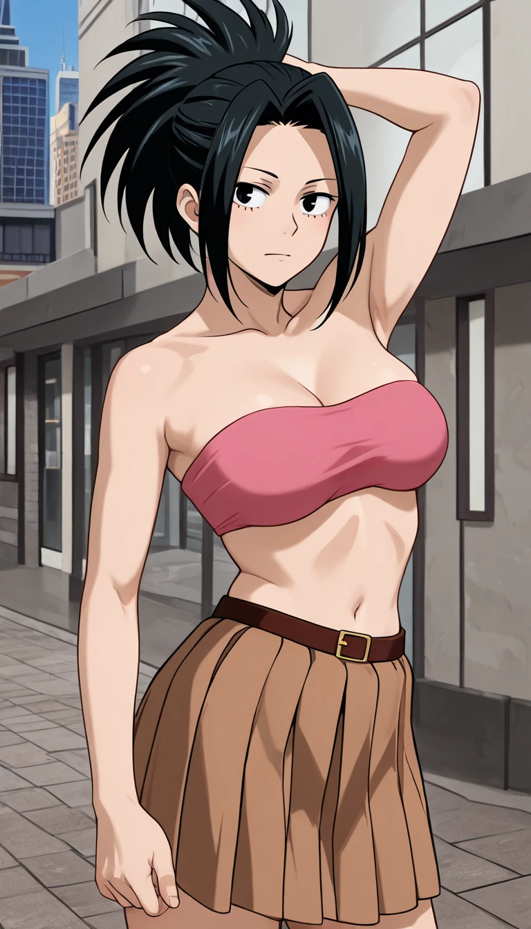 Highest image quality、beauty、POV.black hair、short bob、black eyes、big breasts、big butt、thick thighature woman、glamorous、In the boys' room、black tank top、hot pants、inappropriate smile、sweaty、After sports、looking here、speak with one's mouth open、