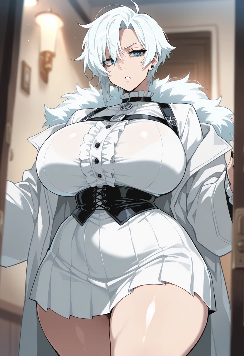 killua ahegao navel big breast and big long nipple and