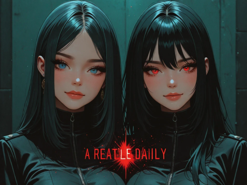 zawora,1girl, black hair, blood on face, makeup, choker, tattoo, cyberpunk