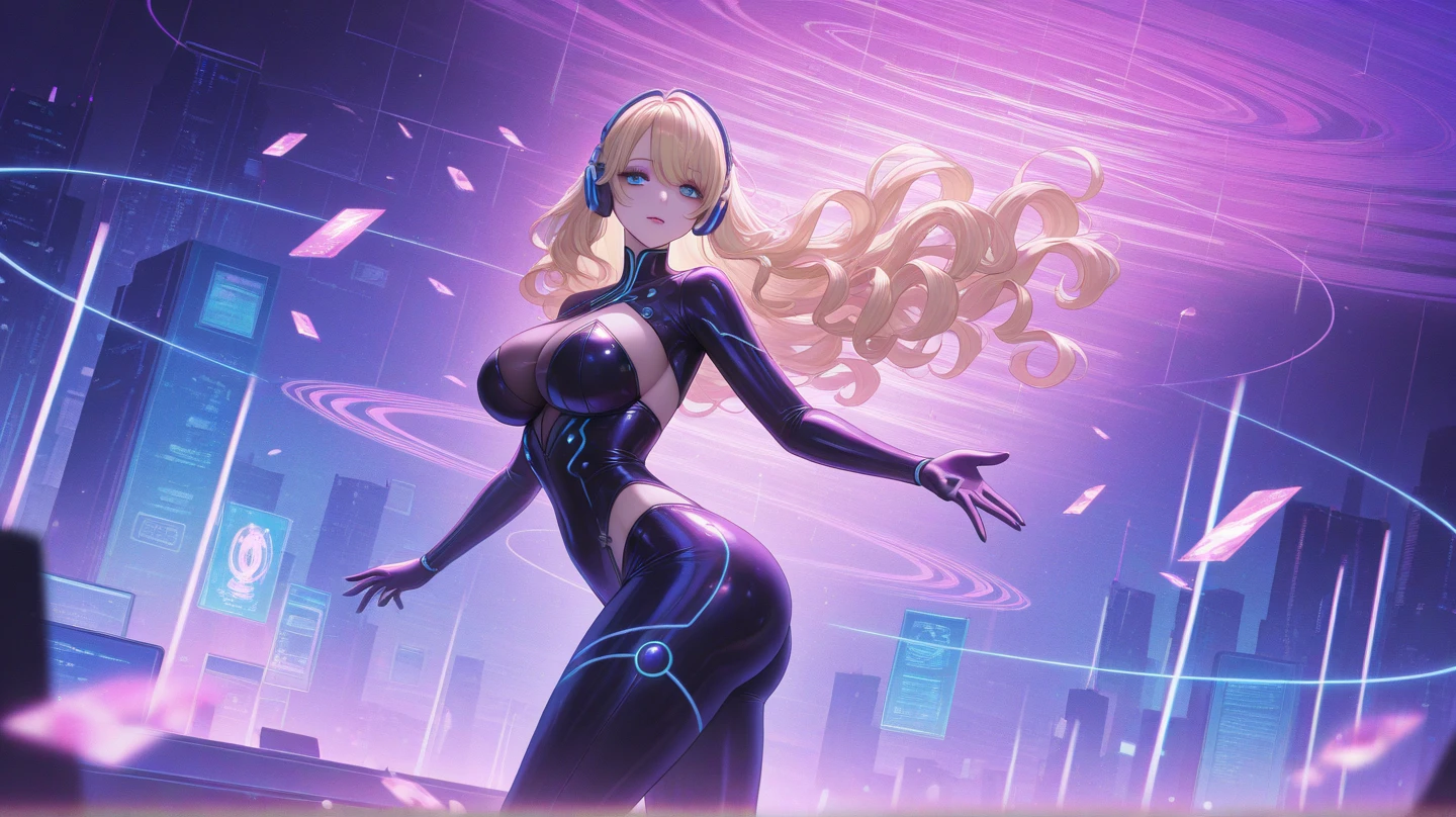 (masterpiece),(Highest quality),(Super detailed),(Best illustrations),(Best Shadow),(Absurd),(Detailed Background),(so beautiful), 16K, 8K,(Best illustrations),(Best Shadow), (so beautiful)angelabalzac, angelabalzac outfit, One person, alone, curby, , very long hair, , Blonde, , fluorescent pink eyes, expelled from paradise, , , Oculogyric crisis, low twintails, empty eyes, blank eyes, , , paw pose, Arched back, , , orgasm, afterglow, erotic smile, , Star-shaped hair fastening, Wire Headgear, Open your mouth languidly, , , , Sexy posture, dynamic pose, , cross-eyed, rolling eyes, , water eyes, , , , , , saliva trail, , shiny skin, , Injecting hallucinogens, Brainwashing Facility, , torogao, ahegao, BREAK, , Dramatic lighting, Psychedelic Background, Clear liquid, , night, , Brainwashing, Torrent of Light, mysterious, spoken hearts,Hypno