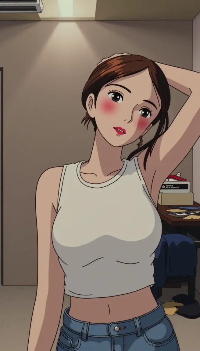 One girl, 一人in,(Highest quality),(masterpiece:1.1), Upper Body, Looking_in_Audience, Dynamic Angle, cute, Cleans the skin of the face,Short Twin Tails,Pink Dress