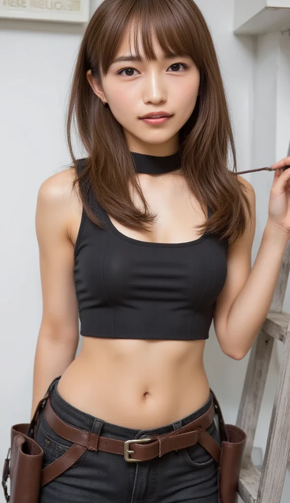 Best-quality, Masterpiece, Ultra-High-Resolution, (Photorealistic:1.4), Raw-Photo, 1girl, 15-years-old, the most popular Japanese idol, (((wearing only gorgeous-panties))), (((extremely cute face like the most famous Japanese idol))), (((extremely beautiful big-black-eyes))), (((extremely beautiful black-short-cut-haired))), extremely beautiful skins, extremely beautiful long-eyelashes, extremely beautiful lips, extremely beautiful short-body, extremely beautiful thighs, dynamic-pose, innocent-smile