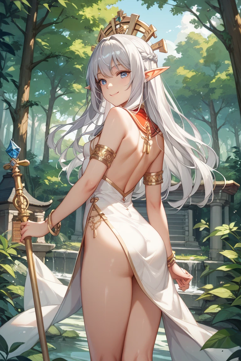 ((1 mulher em armadura medieval)),((Seios enormes, bare breasts, buceta nua, completely naked)),((em uma floresta)),((serious face)),((com muito cabelo bubiano)), ((very long messy hair, olhos azuis brilhantes)),((de frente para o espectador, segurando uma espada)),