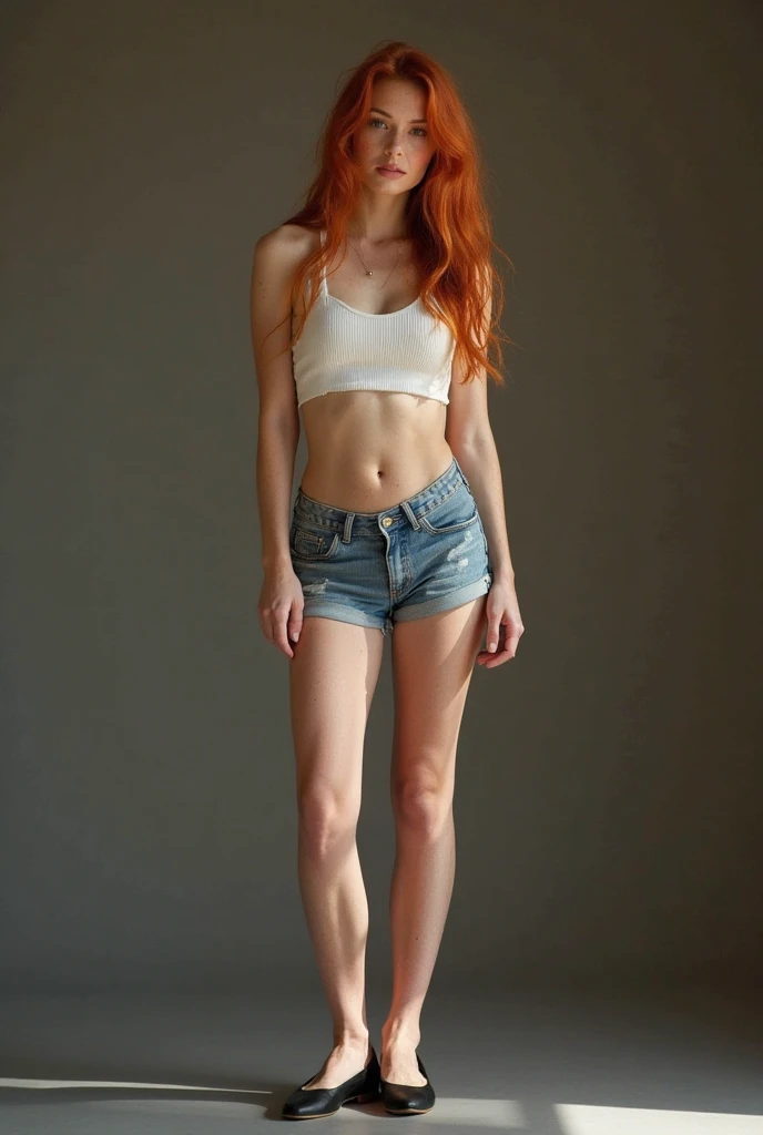 1 girl in, age 25, standing alone, aesthetic art, irish redhead, wavy red hair, shoulder length red hair, grey-eyed, light gray eyes, some small freckles, pale skin, cup c, medium breasts, runner&#39;s body, (texturized skin, skin pore:1.1), (moles:0.8), imperfect skin, shiver, sitting drinking tea, drinking tea, (extremely detailed 8k wallpaper), soft lighting, high qualiy, film grain, Sharp focus Fujifilm XT3, f5.6, 50mm, high détail, sharp focus,(naturallight), in purple lingerie, crazy details, complexdetails, hyperdetailed, Kale, Nipple botch