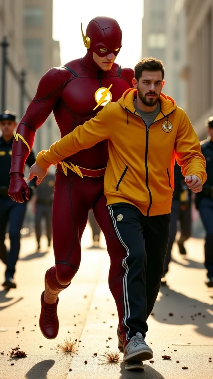 Bodycam footage of  theflash on granary
(photorealistic)
 <lora:PoliceBodycamFootage:1>