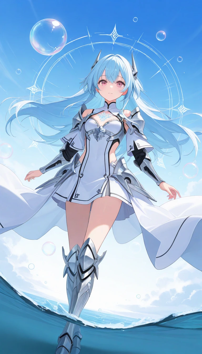 masterpiece, highest quality, Lens flare, Depth of the bounds written,
1 girl, GSC Chairman, Hello, colorful hair, hair above one eye, blue eyes, Single-edged, bangs , Mecha musume, Mecha, Mecha服, tight bodysuit, Holding a weapon, with a sword, Large sword, Raise your sword, Excalibur, evil smile, :3,
scenery, outdoor, null, Day, wood, cloud, Mountain, Grass, landscape, blue null, Home, nature, building, water, bird, fantasy, cliff, road, city, forest, river, hill, town, path, waterfall,