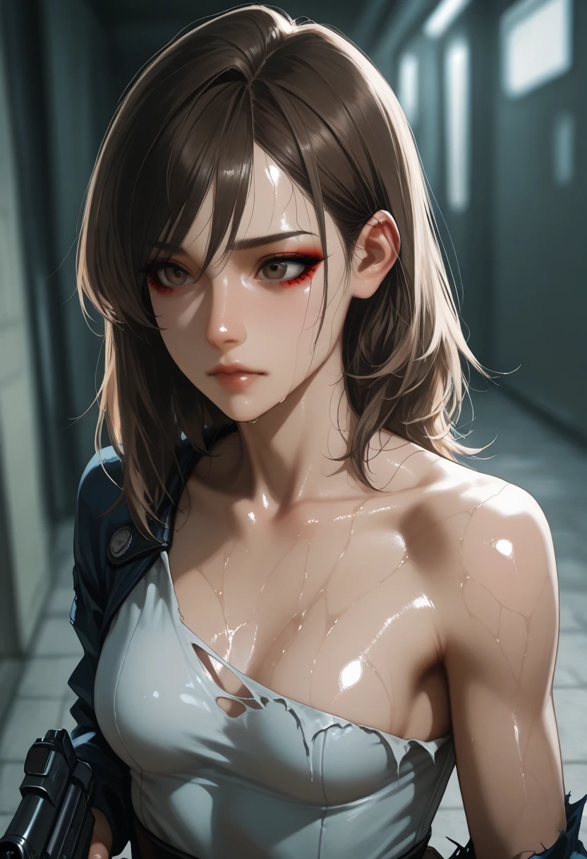 (nsfw), masterpiece, best quality, prefect lighting, rating_explicit, very aesthetic, anime, comic, ultra detailed, 8k, (realistic: 0.125), highly detailed, carefully based rendering, Cinematic LIGHTING, OFFICIAL ART, CUTE FACE, DETAILED FACE, DETAILED BODY, REALISTIC SKIN, BEAUTIFUL EYES, DETAILED HAIR, BEAUTIFUL LIPS, DETAILED LIPS,
BREAK
1girl, 1boy, hetero, (9 years old girl), (10 years old boy:1.5), scrawny, short in stature, (Loli), (little girl), (tiny), dwarf, rib, big eyes, between eyes, (oiled skin), sweat, (brown eyes), (delicious flat chest:1.3), (shiny skin: 1.5), parted lips, (half updo hair: eyebrow on bangs: 1.1), (black hair, dark red inner hair color: 1.3), dark-skinned boy,
BREAK
(1boy and 1girl are having sex:1.3), (vaginal), (sex), indoor, (Abandoned building, broken windows, peeling wallpaper, eerie atmosphere: 1.4), bedroom, broken bed, no mattress, (Dutch angle: 1.5), (full body: 1.6), (looking at another),
BREAK
dark red ribbon, nude, (steam: 1.4), (sweat: 1.4), Big red neck belt around girl's neck, (lead to red collar), God Ray, (girl is detained), BDSM, (bondage), leather hand cuffs, (leather Body Strap), (wet: 1.6),
BREAK
(sitting position, hug, face to face, straddle:1.7), (side view:1.5), (stick out tongue, lick tongue:1.4), (Blush:1.6), (Elation:1.6), (cum in pussy:1.7), (cum in mouth:1.7), (cum on face, cum in hair,too much semen, dripping:1.6),