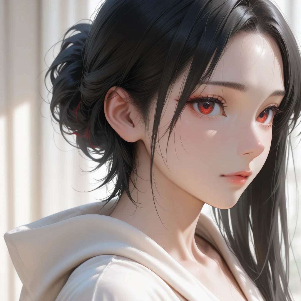 ((masterpiece)),(best quality), absurdres,sadako_yamamura, white dress, red_eyes,   <lora:Sadakobest:0.7>, looking at viewer, <lora:ryanreosStyle_v10:1>,ryanreos,realistic,photorealistic,