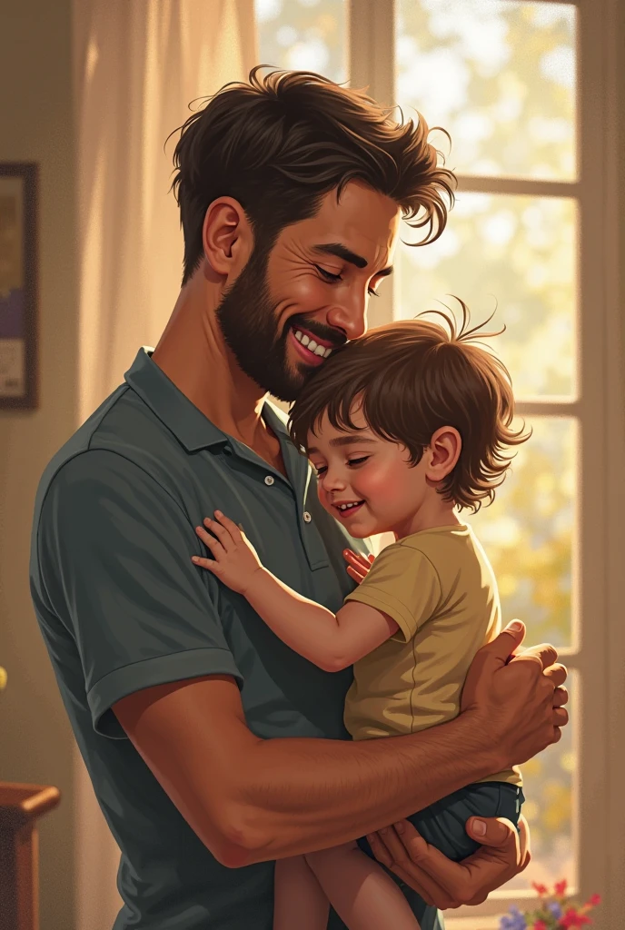 Father with a child 