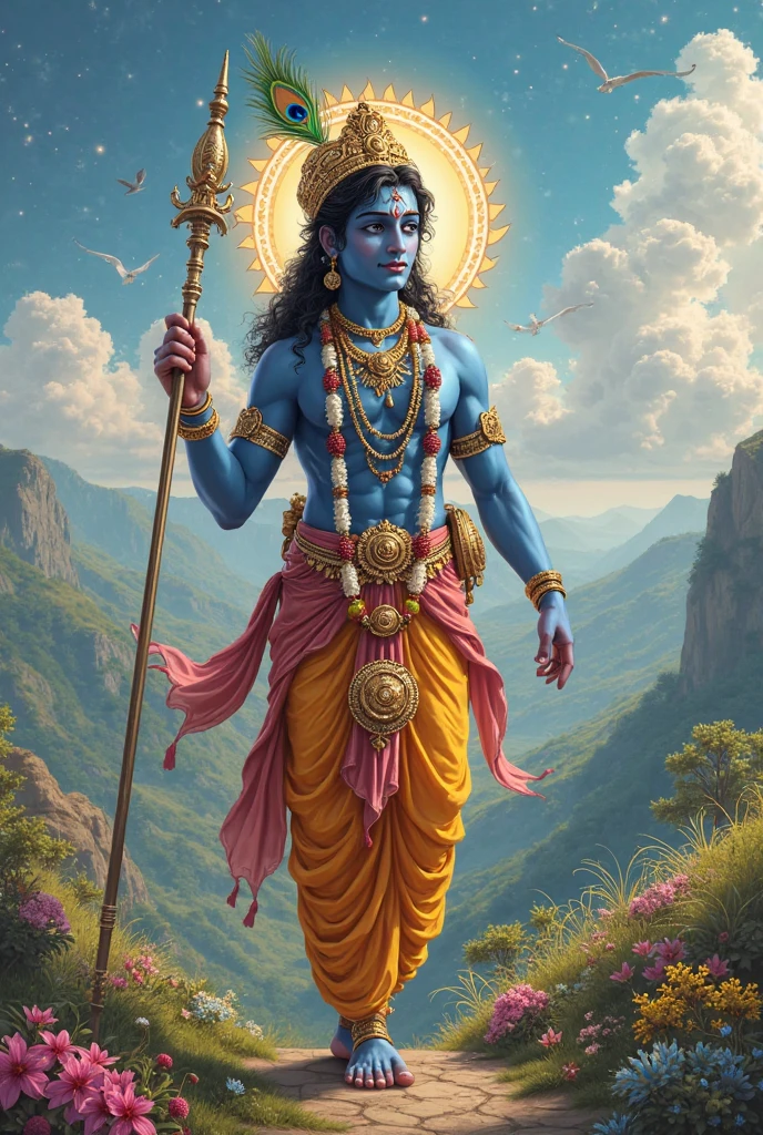 Create an Indian Driving License for god krishna