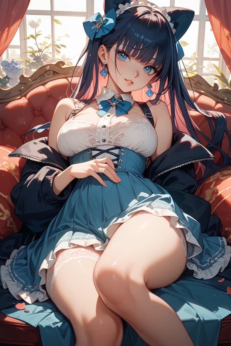 huge tit、kawaii、half、4K.undergarment、itting open legs