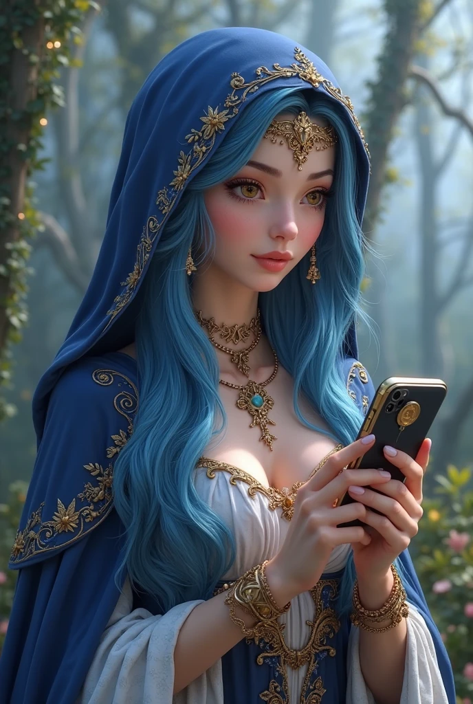 1girl,blushed face,close up photo of DEN_babis_SG,medium breast,detailed eyes,beautiful eyes,((looking to viewer)),detailed background,<lora:Mild detail adjusterV10_4:1>, woman in fantasy medieval nature, gown woven from silver moonlight, trailing starlight, loose flowing waves hairstyle, midnight blue hair color, diadem of constellations, holding an ancient scroll, mystical grove under a full moon, celestial pose, sapphire eye color, enigmatic face expression, ethereal animals and glowing runes in background, (best quality:1.1),(masterpiece:1.4), (absurdres:1.0),ultra high res,8K,(cinematic light:1.1),(intricate details, hyperdetailed:1.15),(volumetric lighting:1.2),bright colors,(HDR:1),