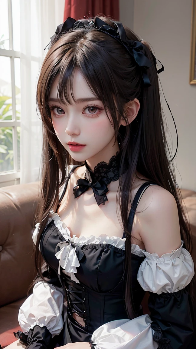 top-quality masterpiece 8K Masterpiece Face with ultra-detailed details Draw the face in detail One woman wearing Gothic ta Full body photo kawaii pose Sexy Pictures Focus on the face Kamimei Close-range photography The majority of users on the screen profetional lighting Cute goth lolipping Vibrant photo red blush Shyness perspiring agitation Happy expression Sullen expression Ecstatic look Sex appeal The neat and clean heroine of a dating simulation game Shiny wet crow hair Gloss Bruises and cuteness Buriko Unreality absurderes unbelievable Gothic lolita Ay A sexy A sexy A sexy A sexy A sexy Mini childish Heavy bangs Underwear is visible through clothes Pants are visible from under the skirt sexy pose Lots of skin tones Bet Cute Cute White lace headdress borgar