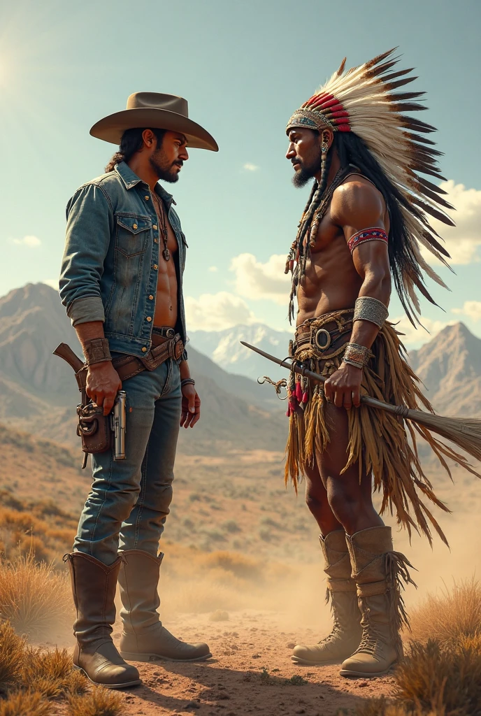 An Aztec and a cowboy commune