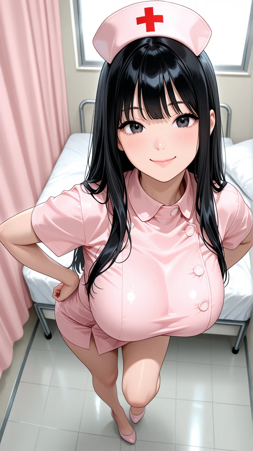 Japan married woman in sexy off-shoulder dress blushes in confusion at hospital, Male doctor massages married woman's breast pretending to perform examination