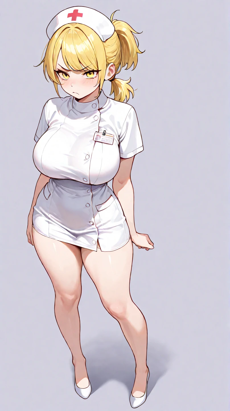 ((masterpiece)),(((best quality))),((character design sheet)),((rough sketch)),((vulgar)),thick thighs,african girl,((between breasts)),pussy juice,((wearing an Wet sexual nurse uniforms and nurse cap)),shirt harf lift,milking