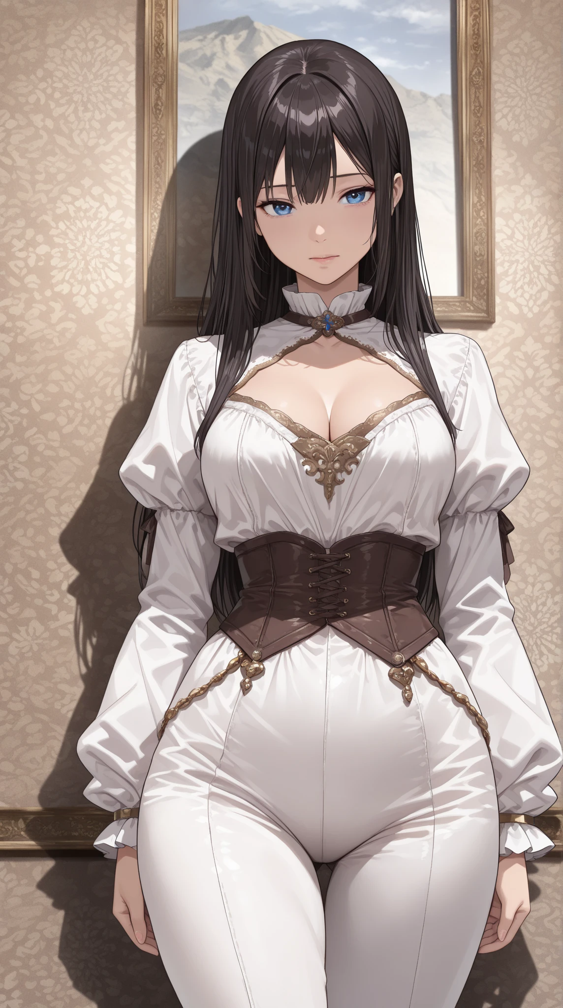 (best quality:1.5), (masterpiece:1.5), (highres:1.5),high detailed, detailed skin, natural lighting,2,5d foto,an extremely delicate and beautiful,illustration,
1girls,Manhwa girl with long black hair and white shirt posing, seductive manhwa girl, attractive manhwa girl, oppai, ecchi anime style, beautiful alluring anime woman, an anime girl, anime girl with long hair, profile of manhwa girl, manhwa korean girl, manhwa girl, ponytail black hair, beautiful manhwa girl, seductive tifa lockhart portrait,seo nari(my lady land Noona),manhwa arts style,(full body headshoot:1,2)