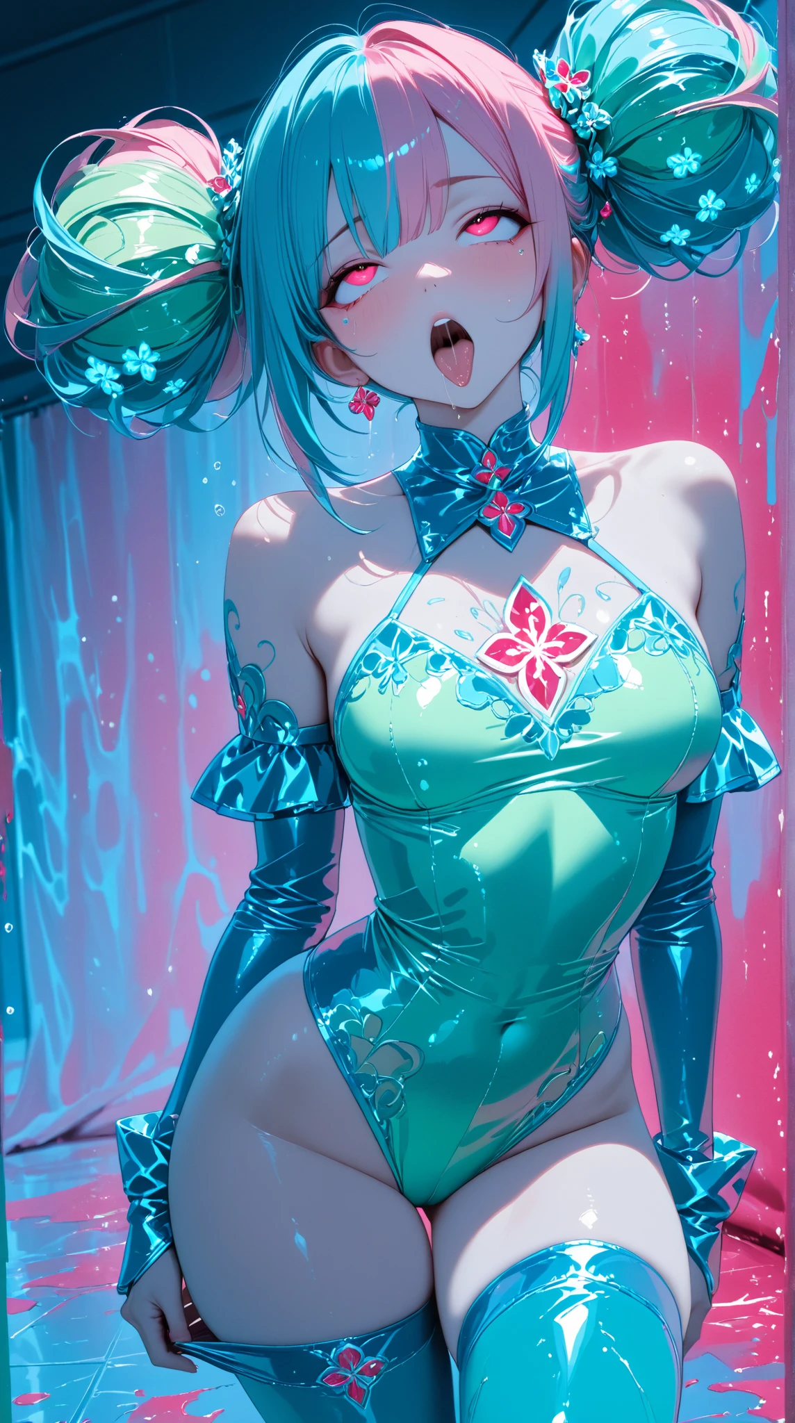 image quality:Highest Quality
Camera Focus: Blur the background
light:sidelight
person:20-year-old female,Gal model 、
Bright light、
Hairstyle: Short Bob、With bangs
dress:Gal、Hysterical glamour expression: The best smile、
Thin and delicate、Small bust、From head to toe、
Slim and beautiful legs、Thin thighs、pantyhose、pumps、
flowerpunk、Sparkling light particles、
Vivid gradient effect