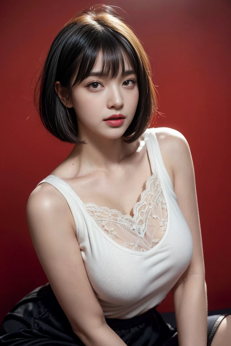 (top-quality、8k、32k、masterpiece、UHD)、1girl in,Very beautiful 30 year old Japan woman、Beautie、beautidful eyes、Face like an actress、Realistic face depiction、bewitching、hard breathing、cleavage of the breast、short miniskirt、the wind、dark sky、Dark Factory、Model body type、Taut、huge tit、thighs thighs thighs thighs、Looking at the camera、Focus on the eyes、full body nudy, clear fresh looking virgina so so so much attractive, hot brest attractive attractive attractive