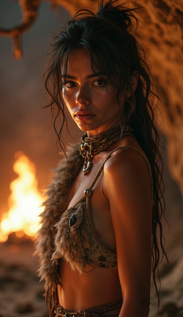 adriana lima, thick brown hair, hot , Ukrainian girl, wavy brown hair, Dasha Taran, pretty beautiful brunette, (solo one girl : 2.0), tmasterpiece, Best quality, Detailed pubic hair, A high resolution, (flame/flame/I&#39;m naked，dynamic scene:1.3)，Romantic couple kissing in fire，firestorm, catching fire, strange fantasy images, great skin texture，Magic Array, Cast spells, Fantastical, Purple power, strength, Fiery, Meteors,