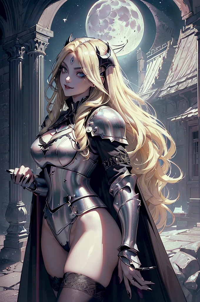 tmasterpiece,A high resolution,Absolutely beautiful,a mature female,European warriors,Fine and detailed eyes and detailed face,Tall and tall,The blonde,She wears armor,Full coverage armor,Armor pants,Armor boots,Show armor iron boots、The armor is rich in color、Exquisite details of the armor、decor,Shogun, allure:(Tall:1.4),haughty,Mature temperament,(Wide buttock:1.4),(Thick thighs:1.4),Majesty,Rich scene detail,In the midst of the war,are standing,action
