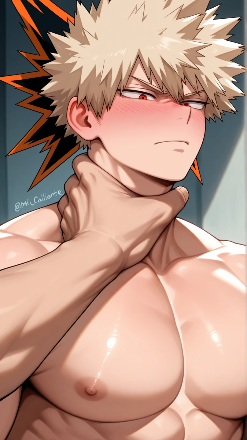 Highres, Masterpiece, Best quality at best,Best Quality,hight quality, hight detailed, anime style, (1 boy), vulcan joseph, red hair、Allback、Men with short hair, (showing his muscle), (shirtless, topless, bare chest), without cloth, lying on bed, sleeping, his eyes closed, sleeping with open mouth