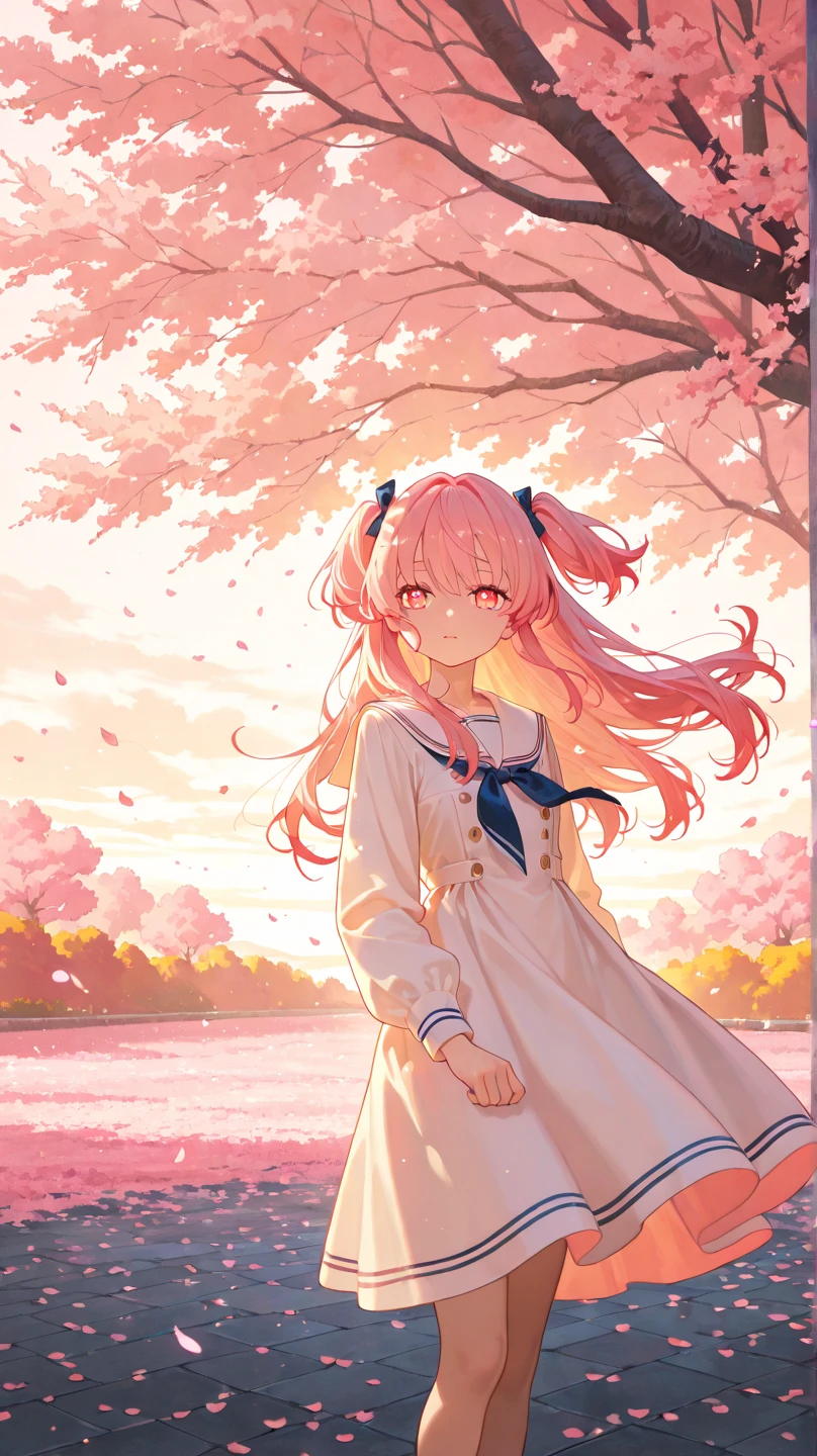 masterpiece, best quality,a girl, solo, skirt, sky, sitting, pantyhose, serafuku, cloud,outdoors, neckerchief ,day, bangs, shirt, ahoge,, long hair, white pantyhose,pink hair, pink school uniform, white sailor collar,pink eyes, sailor collar, pink skirt, pink neckerchief, pink serafuku, animal ears, blue sky,white shirt, looking at viewer, closed mouth,cat ears, white skirt, cloudy sky, pleated,no shoes,pink theme,sakura tree,river,on rock,medium breasts,cherry tree
Negative prompt: lowres, bad anatomy, bad hands, text, error, missing fingers, extra digit, fewer digits, cropped, worst quality, low quality, normal quality, jpeg artifacts, signature, watermark, username, blurry,bad feet, mutilated body, (own_ hands_ together),long neck, extra limbs,umbrella
Steps: 18, Sampler: DPM++ SDE Karras, CFG scale: 6.5, Seed: 4253530630, Size: 448x768, Model: Cu thin line.fp16, Denoising strength: 0.51, Clip skip: 2, Hires upscale: 1.75, Hires upscaler: Latent (nearest), Version: v1.4.0
