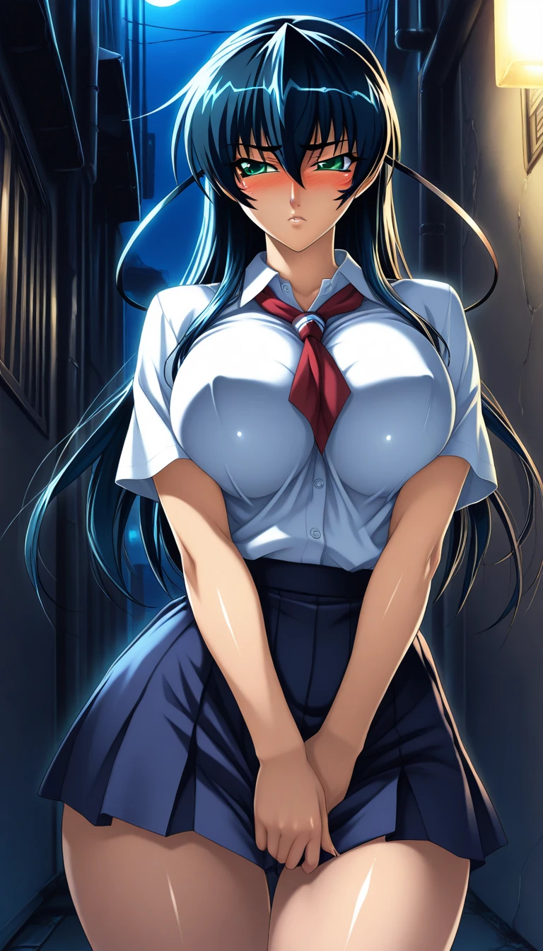 1female,aged 40,Huge breasts,Pornographic exposure, 独奏,(Background with:schools), She has long flowing hair, standing on your feet,Sweat profusely,drenched all over the body,,blue color eyes,frontage,hair straight,mostly cloudy sky,(((tmasterpiece),(Very detailed CG unity 8K wallpaper),best qualtiy,cinmatic lighting,detailed back ground,beatiful detailed eyes,Bright pupils,(Very fine and beautiful),(Beautiful and detailed eye description),ultra - detailed,tmasterpiece,)),facing at camera,A high resolution,ultra - detailed),熟妇,mature,revealing breasts,facing at camera,Flushed complexion,Orgasmic face,Pornographic exposure,Protruding underparts,Camel toes,with no underpants,legs are open,frontage,Full body photo of beautiful sexy girl in mini-short jk skirt and sewn stockings,((独奏)),in a school,high-heels,Craving sexual,