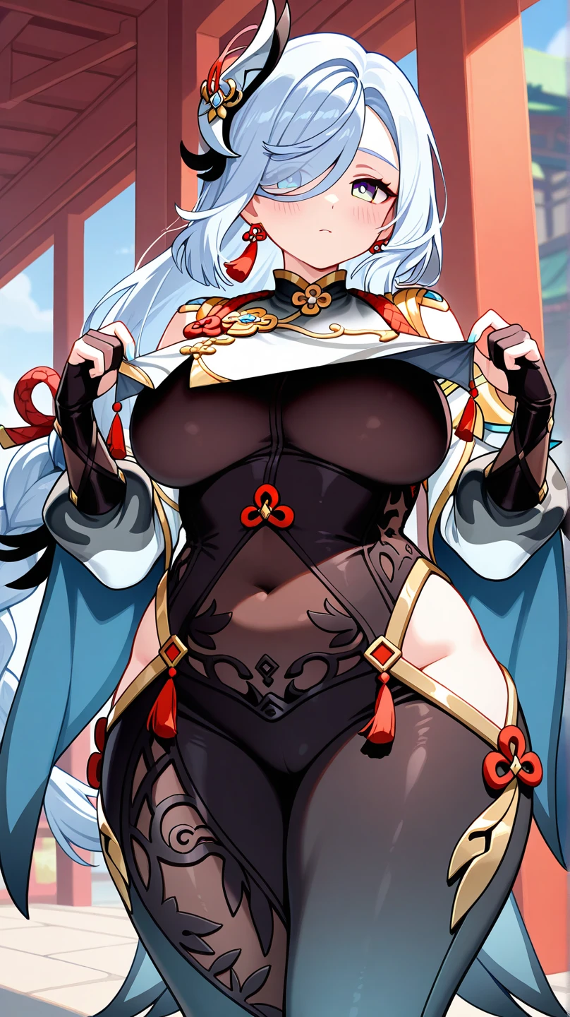 NSFW, arlecchino, arlecchino from genshin impact, big tits, super huge tits, cool girl, a quiet and serious girl, badass, firm expression, erotic model pose, full body, hot milking, mommy, will dominate me, hot body, lewd girl, begging for sex, very begging for sex, Can't resist lustful desires, ((greeted at the door))