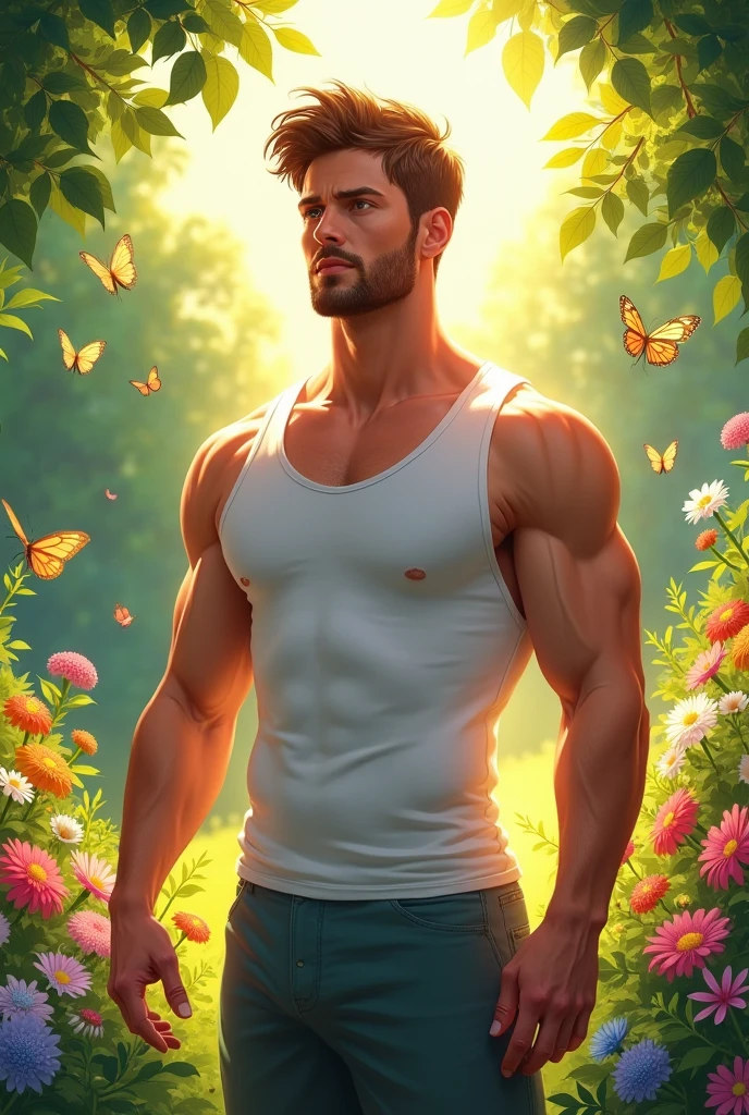 Naked male character
