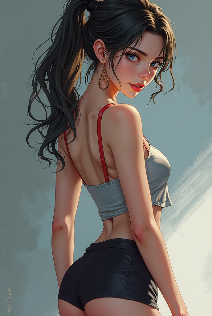 mdjrny-v4 style portrait of a female leprechaun, voluptuous, gorgeous detailed face, mischievous smirk, ample hips, insanely detailed accentuated big booty, mature, great aesthetics, perfect anatomy, well proportioned body, intricate, elegant, highly detailed, digital painting, artstation, concept art, smooth, sharp focus, illustration, art by artgerm and Greg Rutkowski and alphonse mucha, 8k, High-quality, insanely detailed,