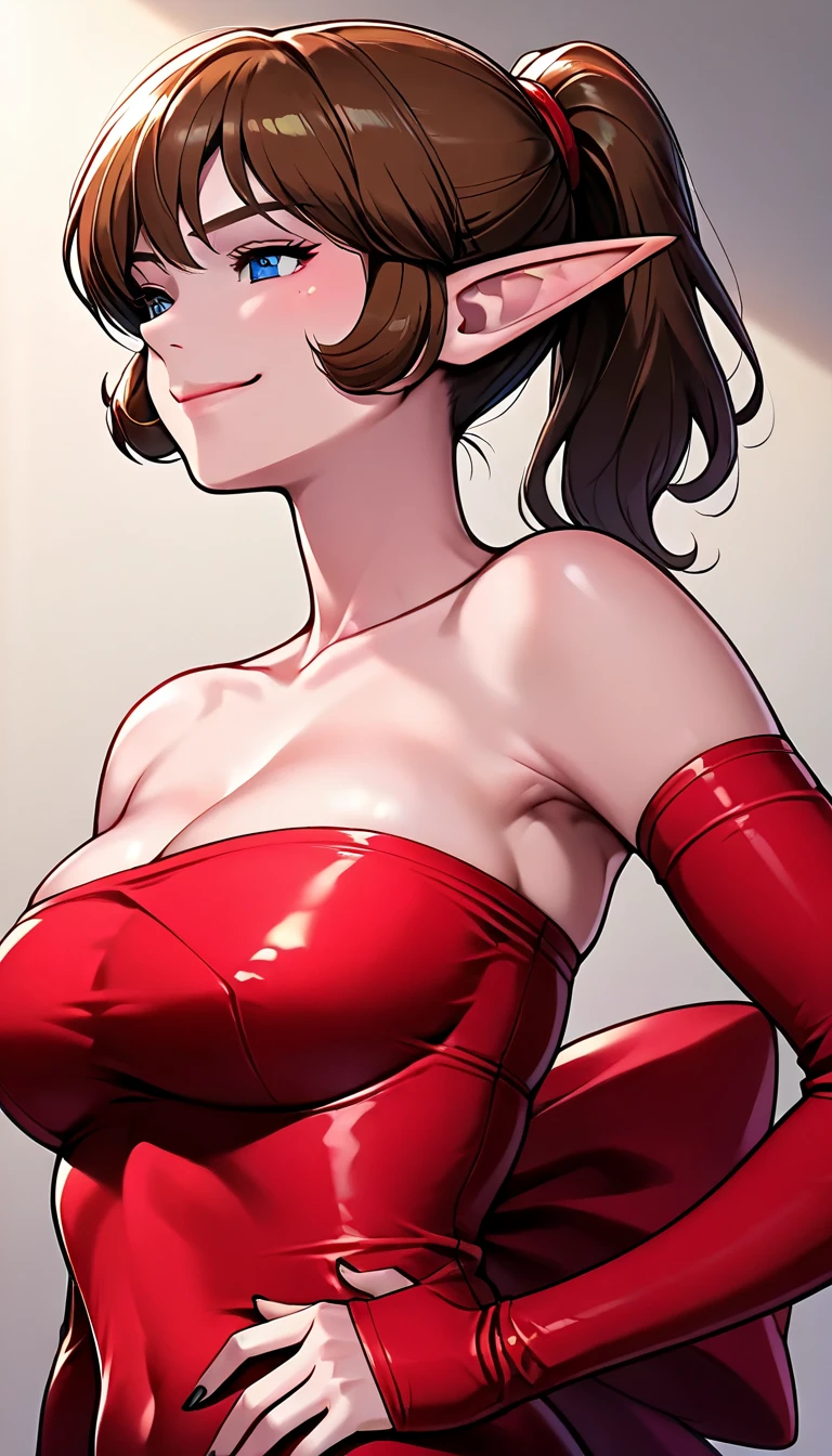 Red power suit with fine decoration on the body, high quality, psycho power flooding from both hands, background night,
